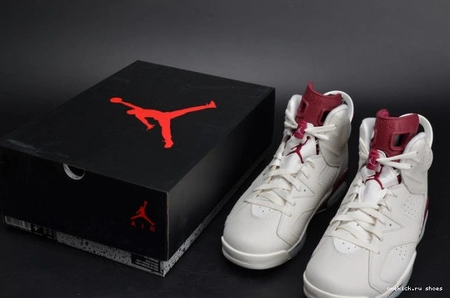 Cheap white Air Retro Jordan 384664-116 Maroon 6 0605